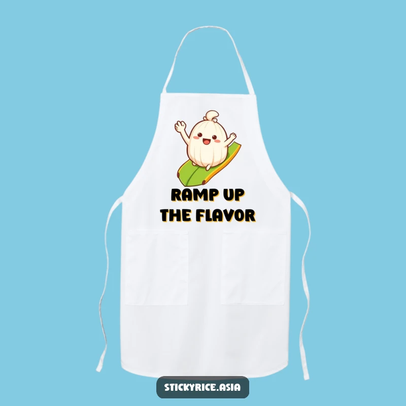 Funny Rice Chef Apron: Sliding Fun Cooking, Perfect Funny Gift