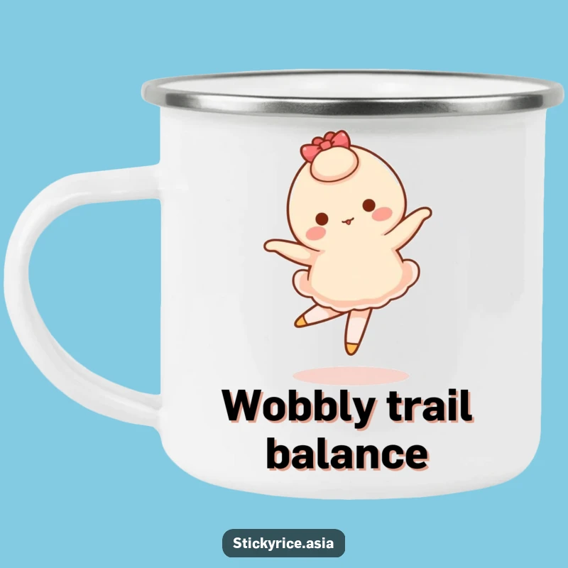 Funny Mochi Ballet Camping Mug: A Performance Under the Stars!