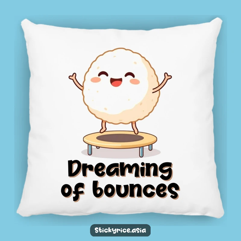 Funny Rice Ball Pillow: Cozy Trampoline Joy, Adorable Funny Gift