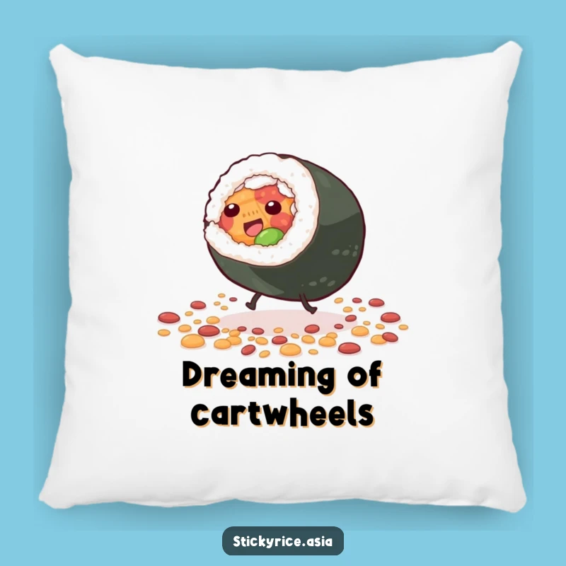 Funny Sushi Roll Pillow: Cuddle Up with Rolling Comfort.