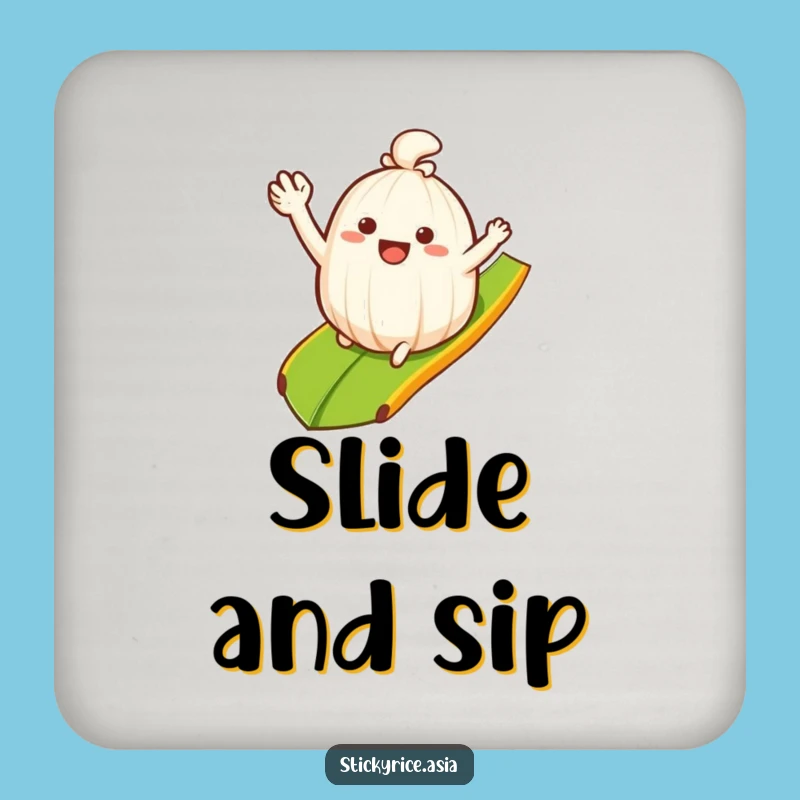 Funny Rice Coaster: Sliding Fun Art, Perfect Funny Gift