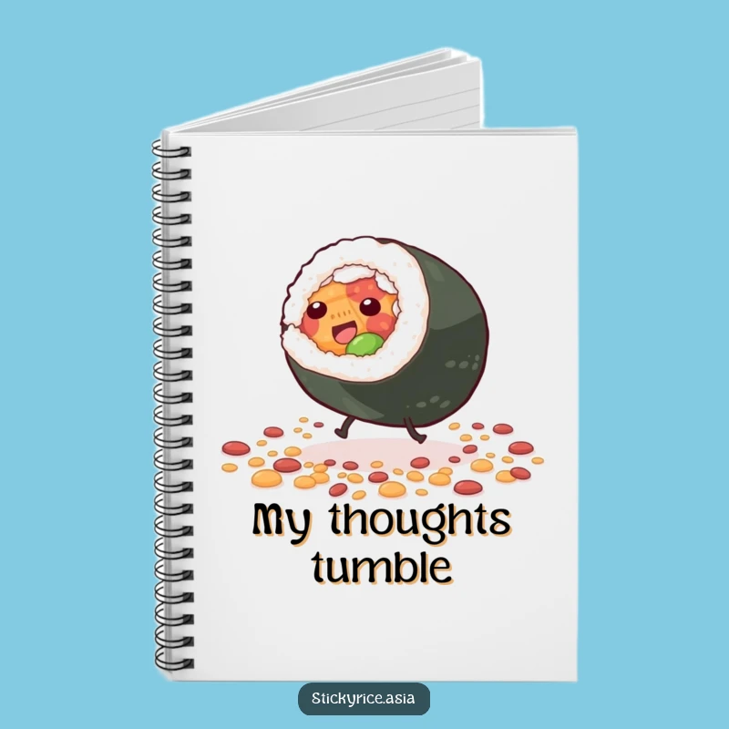 Funny Sushi Roll Notebook: Jot Down Ideas with Rolling Charm.