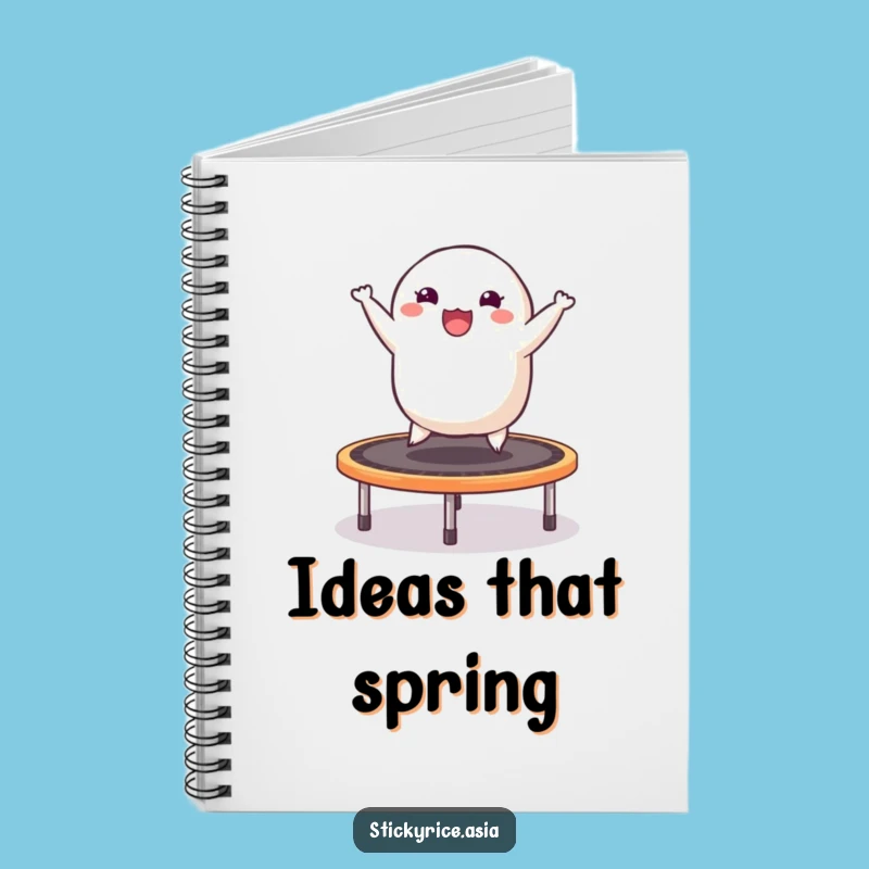Funny Dumpling Trampoline Notebook: Jot Down Your Joyful Thoughts!