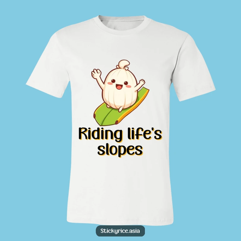 Funny Rice T-Shirt: Happy Sliding Adventure, Hilarious Gift