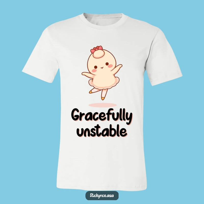 Funny Wobbly Mochi Pirouette T-Shirt: Dance Like Nobody's Watching!