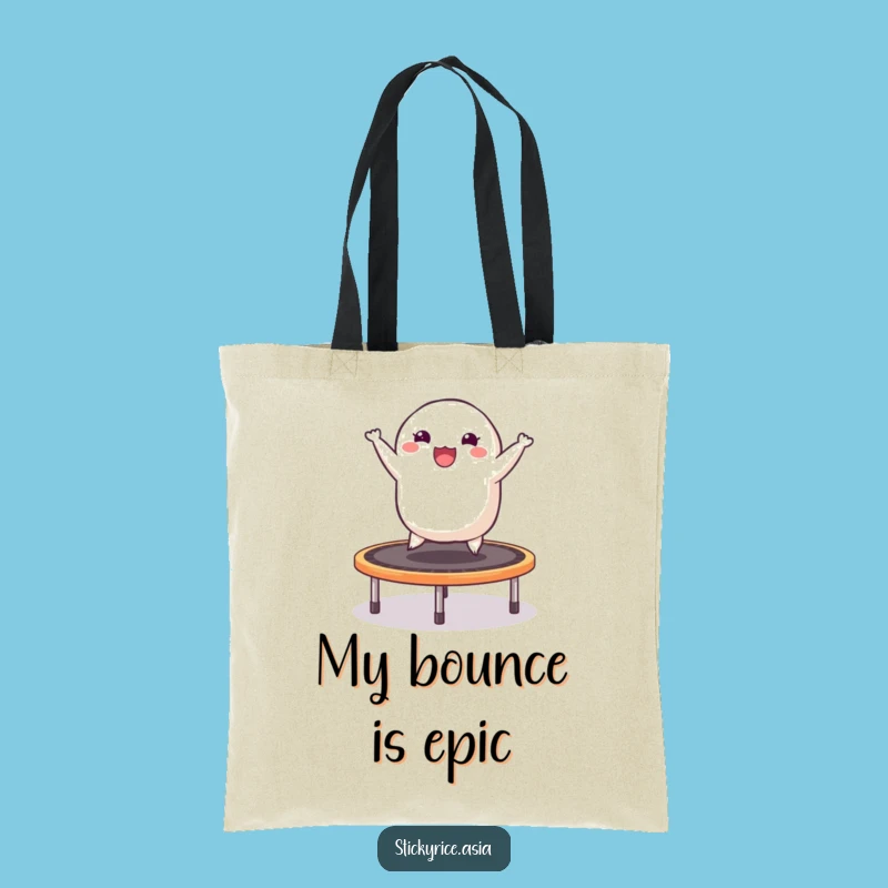Funny Dumpling Trampoline Tote Bag: Carry Your Laughs in Style!