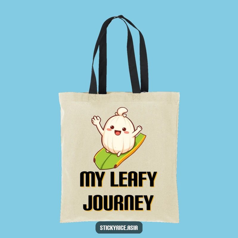 Funny Rice Tote Bag: Sliding Adventure Design, Practical Funny Gift